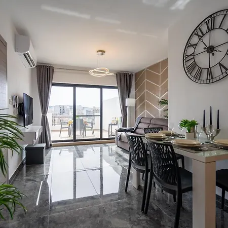 דירה Tulip Court Penthouse Brand New-2 Min From The Sea-central Bugibba